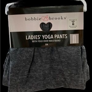 Bobbie Brooks Ladies Yoga Pants with fold over waistband 3x